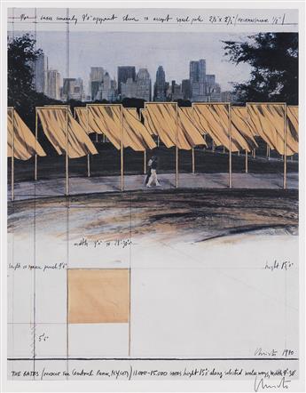 CHRISTO (1935- ) & JEANNE-CLAUDE (1935-2009). [CHRISTO.] Group of 3 posters. Circa 1980s. Sizes vary.
